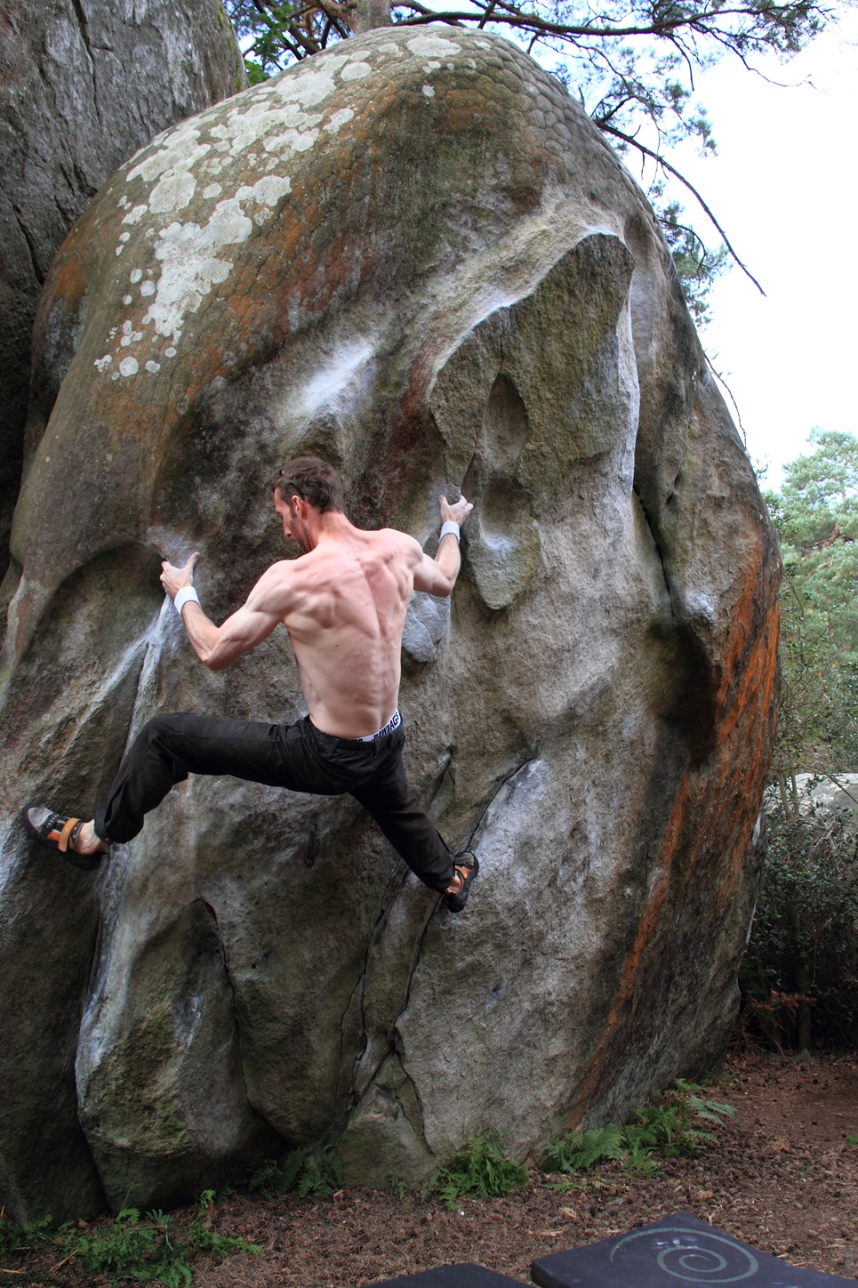 summer rock climbing bouldering in bas cuvier fontainebleau
