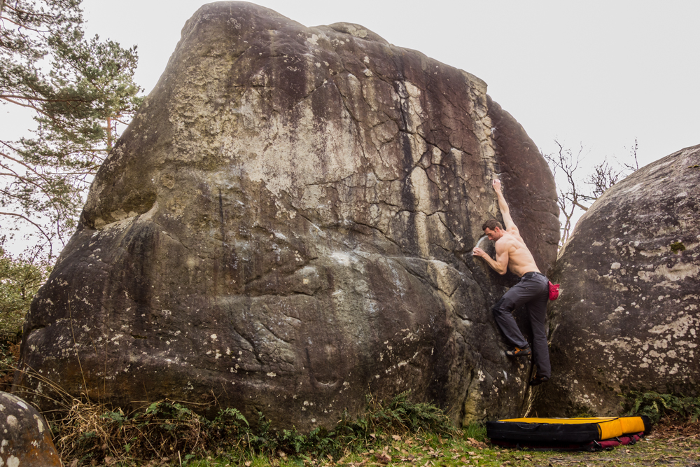 rock climbing bouldering in bas cuvier fontainebleau