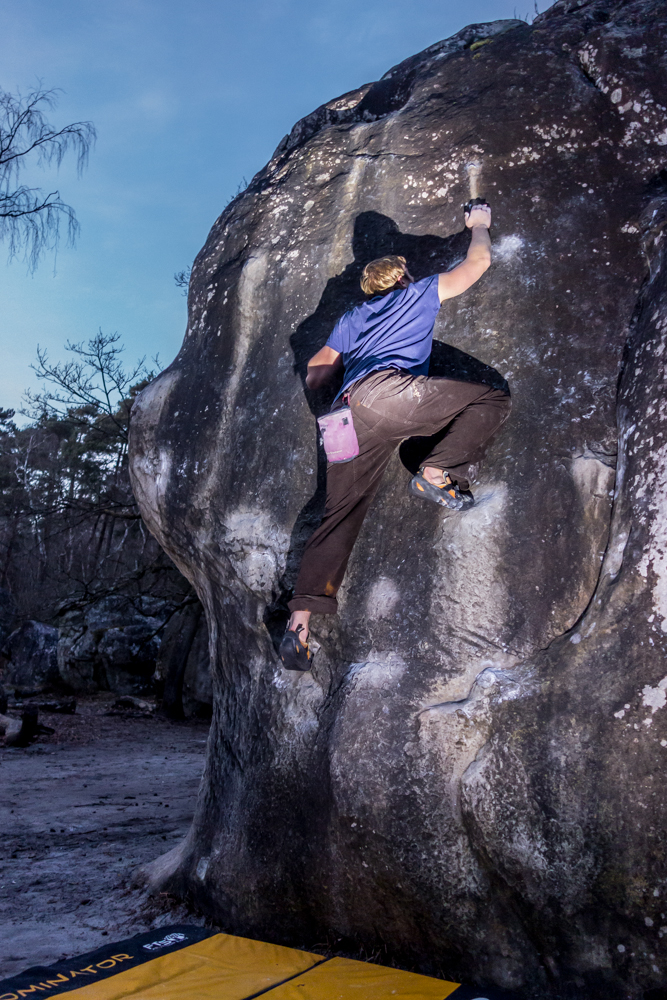 rock climbing bouldering in bas cuvier fontainebleau