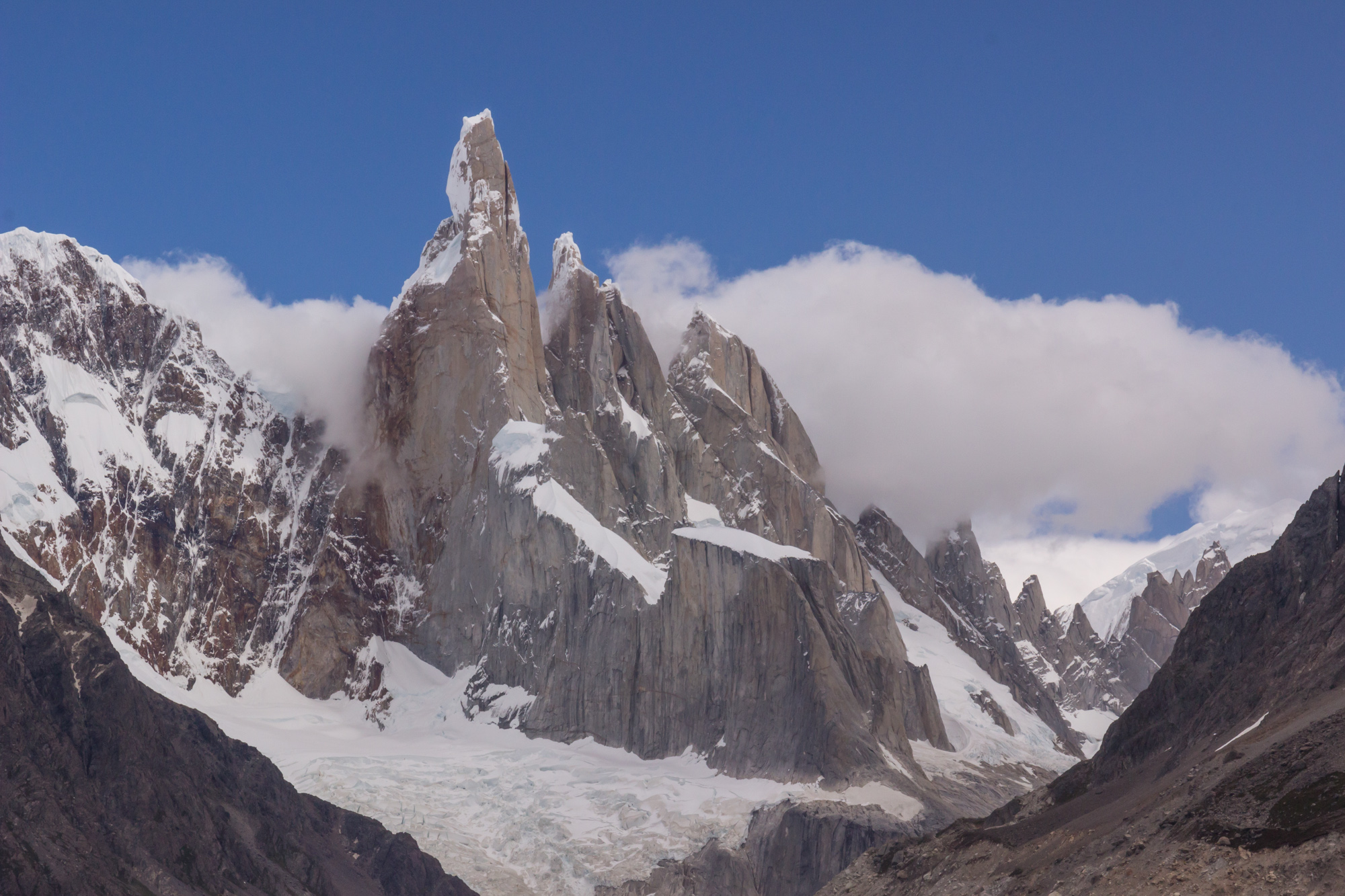 Inspiring, humbling and terrifying. Whatever feelings are invoked by Cerro Torre, Torre Egger and Aguja Standhart, their beauty is absolutely unequivocal 