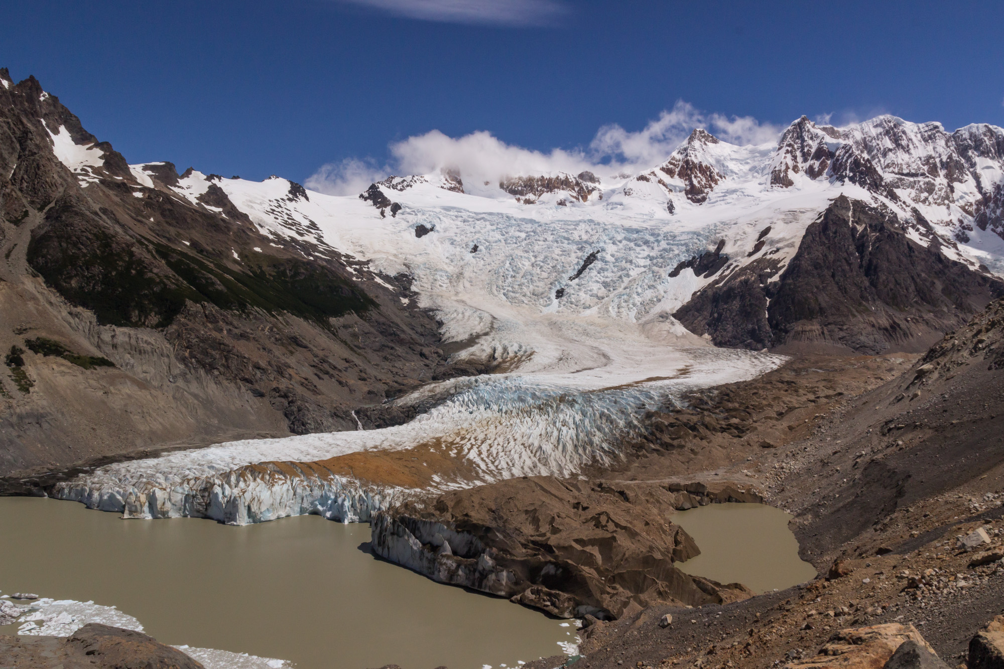 southern patagonia trekking chalten massif glacier grande