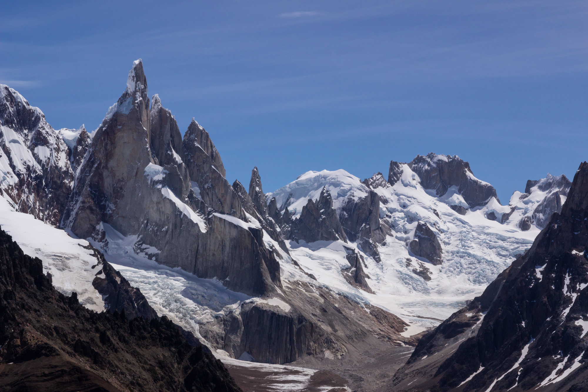 southern patagonia trekking chalten massif cerro torre