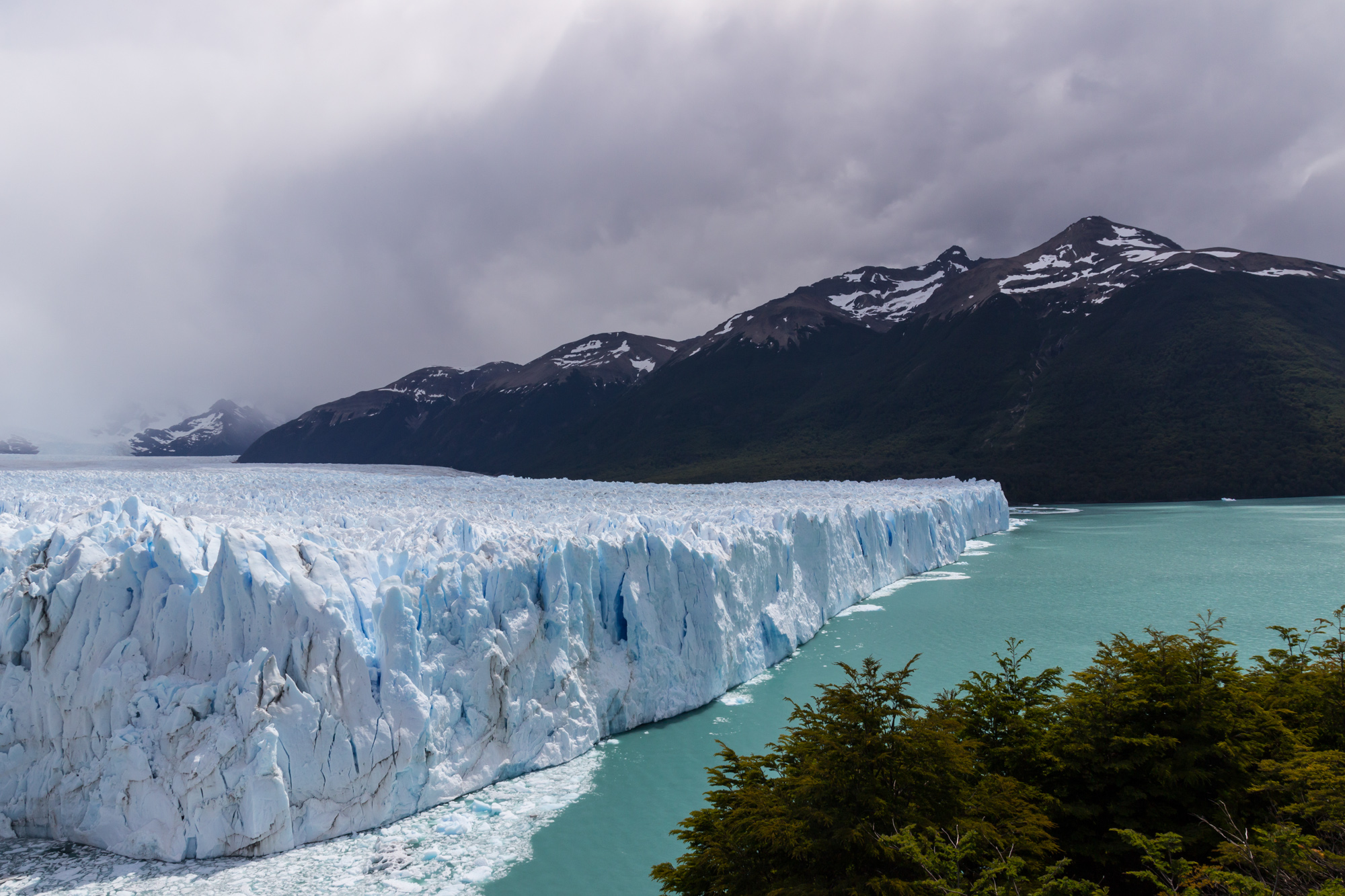 Spontaneous calving events send tonnes of ice crashing into the aquamarine waters of Lago Argentina, the biggest freshwater body in Argentina