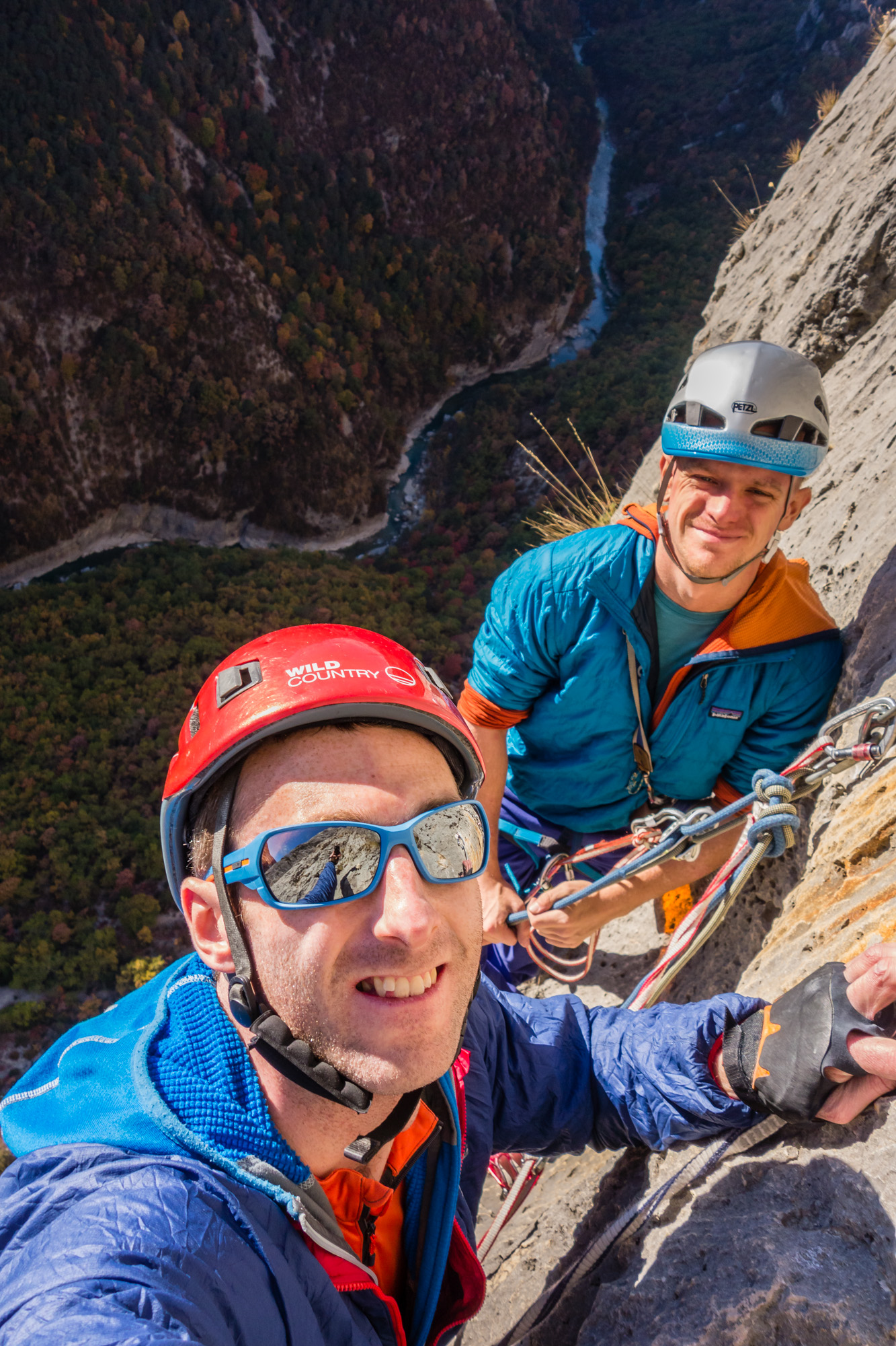 summer sport climbing in the verdon gorge