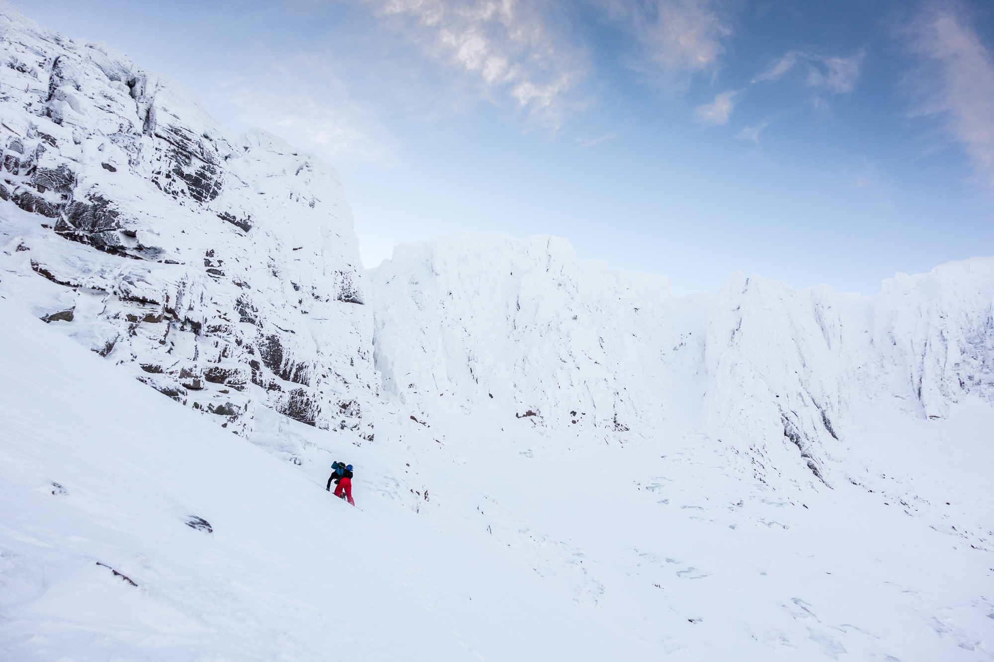 scottish winter mixed climbing on coronary bypass coire an lochain