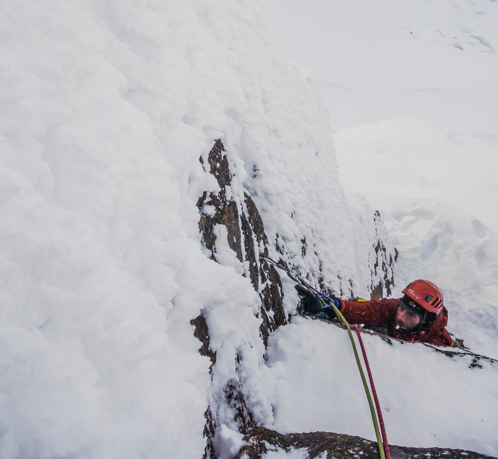 scottish winter mixed climbing on coronary bypass coire an lochain