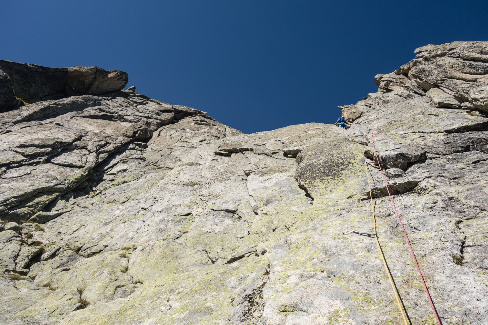 alpine summer rock climbing on the sudgrat salbitschijen