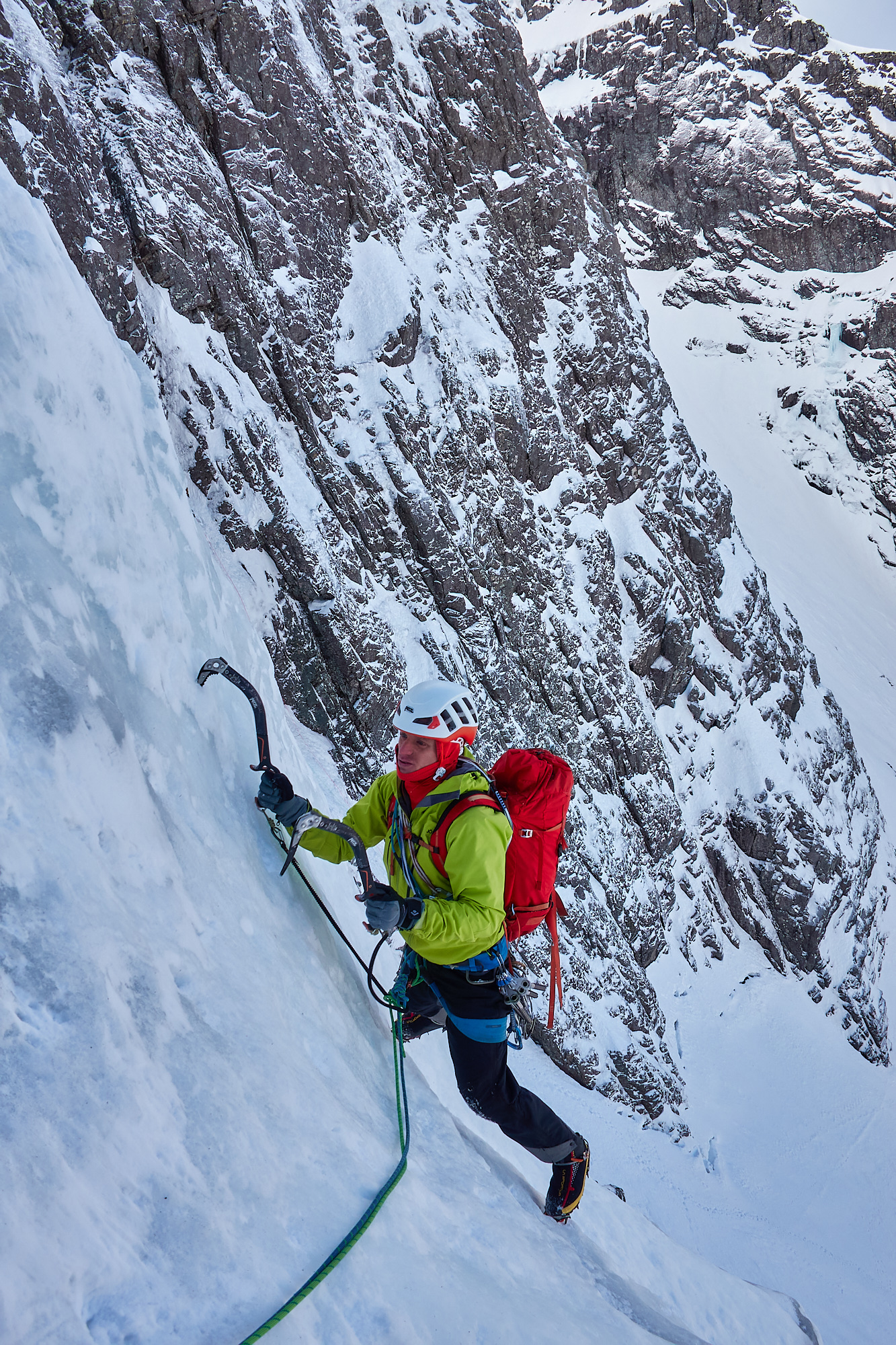 scottish winter ice climbing on hadrians wall direct ben nevis
