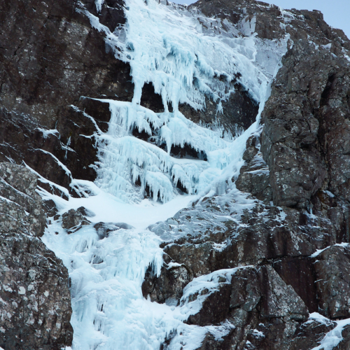 ice climbing on the shroud ben nevis